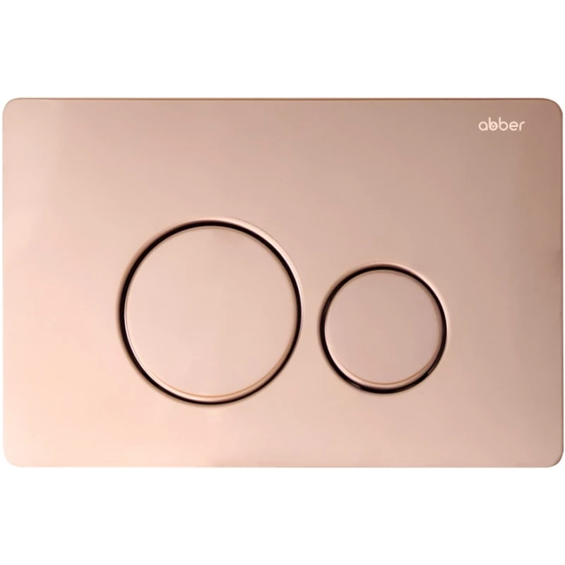 Смывная клавиша Abber розовое золото AC0121RG