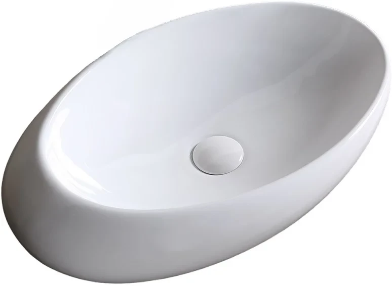 

Раковина-чаша Ceruttispa CR0058B 58x37 см, накладная, белый
