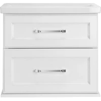 Тумба белый серебряная патина 68,8 см ASB-Woodline Венеция 11955 БС