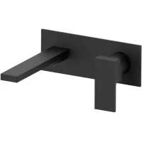 Смеситель для раковины AQG Bold One 01BOC170NG встраиваемый, черный матовый