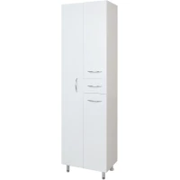 Пенал Onika Модерн 405206 напольный L, с бельевой корзиной, белый глянец