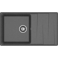 Кухонная мойка GranFest Level 860L 86x50 см, графит