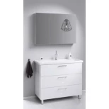 Комплект мебели белый глянец 101,5 см Aqwella Manchester MAN01103 + 4640021065204 + MC.04.10