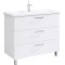 Комплект мебели белый глянец 101,5 см Aqwella Manchester MAN01103 + 4640021065204 + MC.04.10 - 3