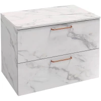 Комод белый мрамор 80 см Jacob Delafon Odeon Rive Gauche EB2548-R7-NR4