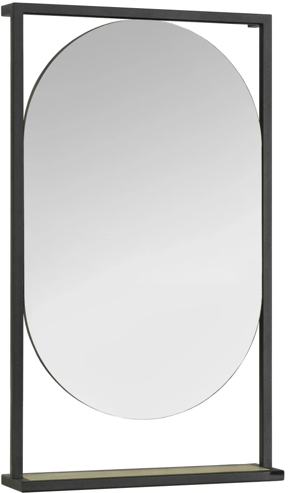 Зеркало 52x90 см дуб эндгрейн/черный Акватон Лофт Фабрик 1A242502LTDU0