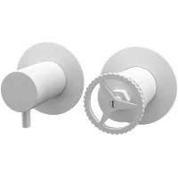 Смеситель для ванны Remer Chrono CH93ZPBO встраиваемый, белый матовый