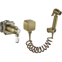 Гигиенический душ Elghansa Terrakotta 24C0784-Bronze (Set-49) со смесителем, бронза