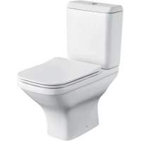 Унитаз-компакт Santek Лайн 1WH501573 безободковый, с сиденьем микролифт, белый