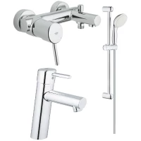 Комплект смесителей Grohe Concetto 32211001 + 23451001 + 27853001