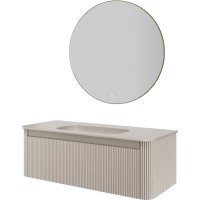 Комплект мебели Armadi Art Voi Cashmere 782-120-R-C + 786-120-C + 545-100-MG 122 см, подвесной, кашемир матовый