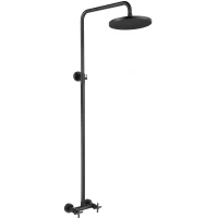 Душевая система Fmark FS8405H 200 мм, со смесителем, черный матовый