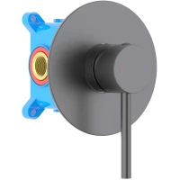 Смеситель для душа Aquatek Европа AQ1366BGM встраиваемый, оружейная сталь матовый