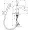 Смеситель для раковины с донным клапаном с гигиеническим душем Axor Citterio E 36130000 - 2