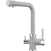 Смеситель для кухни с подключением к фильтру Point серый PN3103AL