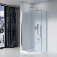 Душевой уголок 100x100 см Black & White Stellar Wind S815 CC 8151000CC прозрачное