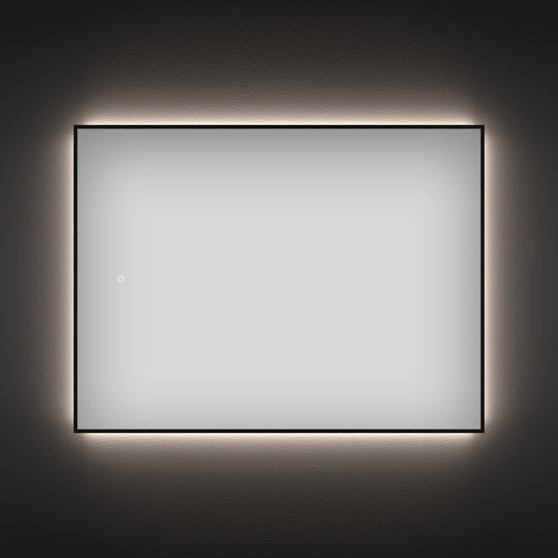 Зеркало 75x60 см черный матовый Wellsee 7 Rays’ Spectrum 172200950