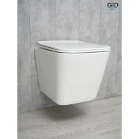 Унитаз подвесной GID Tr2143 безободковый, с сиденьем микролифт, белый