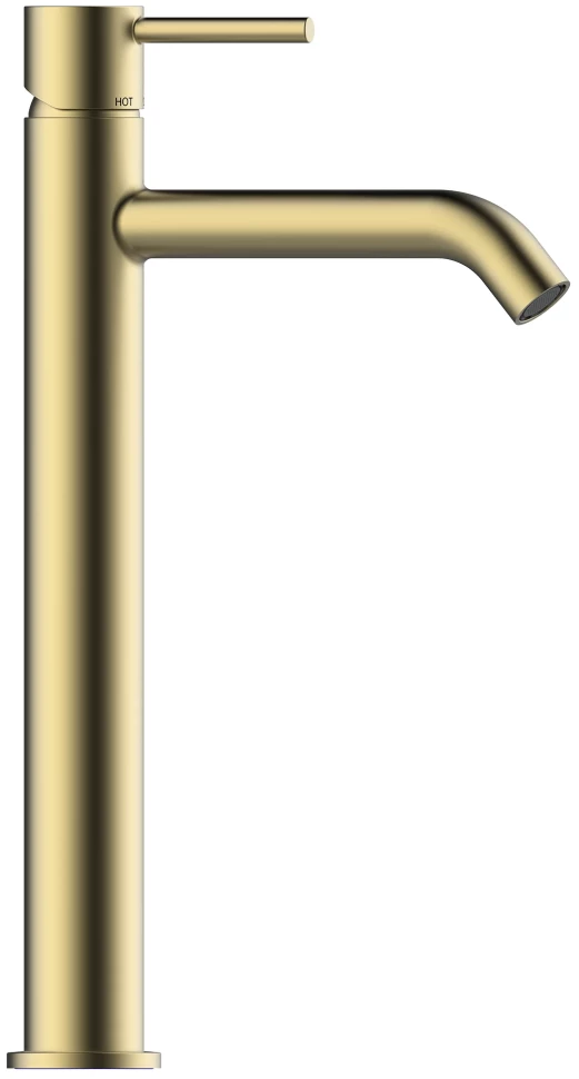 

Смеситель для раковины Bossini Teo Z00703.043 c донным клапаном, золотой матовый