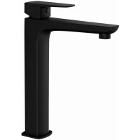 Смеситель для раковины Jaquar Kubix Prime KUP-BLM-35005BPM без донного клапана, черный матовый