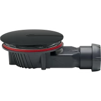 Сифон для поддона Wirquin Slim+ 30724080 Ø 90 мм, черный матовый