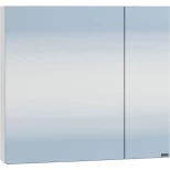 Изображение товара зеркальный шкаф санта аврора 700334 70x65 см l/r, белый глянец