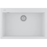 Кухонная мойка Paulmark Acrystone Decoration White PM937650-WH 76x50 см, белый