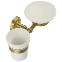 Стакан с мыльницей Migliore Mirella ML.MRL-M066.BR