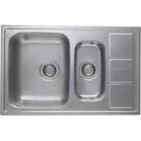 Кухонная мойка полированная сталь Longran Lotus LTP780.500 15XT8P