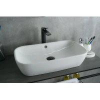 Раковина-чаша GID N9217 61x34 см, накладная, белый