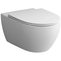 Унитаз подвесной Am.Pm Awe C111700SC безободковый, с сиденьем микролифт, белый