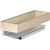 Полка для ванной KEUCO Edition 11 11159030000 30 см, со встроенным стеклоочистителем, бронза матовая