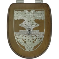 Сиденье для унитаза Migliore Gianeta 27913 с микролифтом, орех/хром