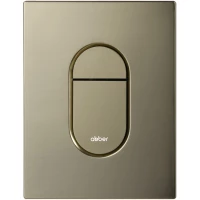 Кнопка смыва Abber AC0124BG для инсталляции, золотой матовый