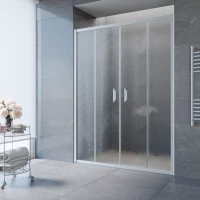 Душевая дверь Vegas Glass Z2P NOVO h2000 215 07 02 215 см, профиль матовый хром, стекло шиншилла
