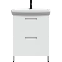 Тумба под раковину Belux Мадейра Н 55-02 4810924291523 51 см, напольная, белый глянец