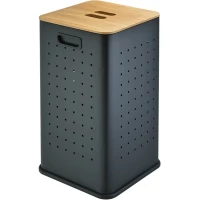 Корзина для белья WeltWasser Nansy BL 10000013377 55л, черный матовый