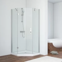 Душевой уголок Vegas Glass AFA-Pen TUR NOVO h1890 90 08 crystalvision L 90x90 см L, профиль хром, стекло прозрачное
