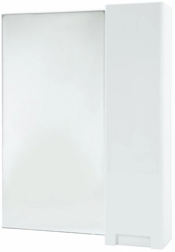 Зеркальный шкаф 68x80 см белый глянец R Bellezza Пегас 4610411001013 зеркальный шкаф 68x80 см красный глянец белый глянец r bellezza пегас 4610411001037