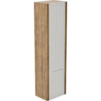 Пенал ЗОВ Валенсия PVS подвесной R, дуб медовый/светло-серый матовый