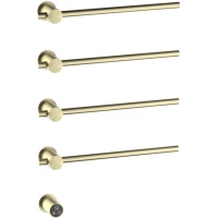 Полотенцесушитель электрический Timo Saona 040/17SM 798x449, встраиваемый, МЭМ левый/правый, золотой матовый