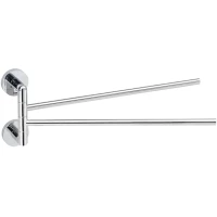 Полотенцедержатель Bemeta Stella 166204102 44,5 см, поворотный, двойной, хром