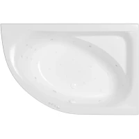 Акриловая ванна Whitecross Aquarella 0109.170110.100.ULTRA.WH 170x110 см R, с гидромассажем, угловая, белый