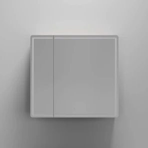 Изображение товара зеркальный шкаф sancos mi80eg 79x74 см r, с led-подсветкой, сенсорным выключателем, диммером, дуб галифакс
