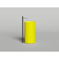 Раковина Salini S-Stone Armonia Round 01 130421MF 46x46 см, напольная, покраска по RAL матовый полностью