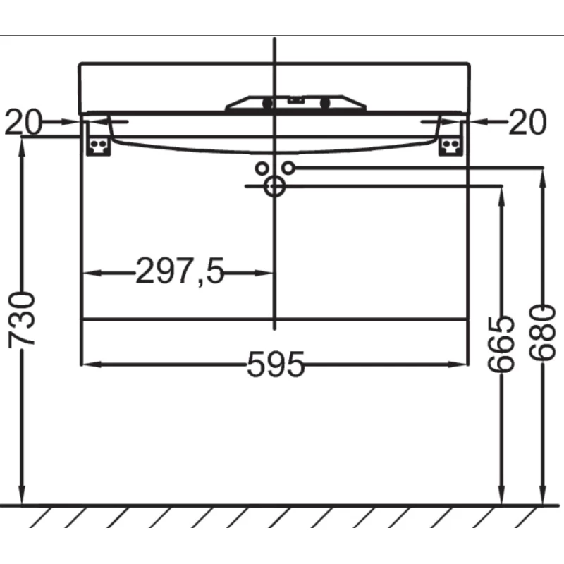 Тумба белый 59,5 см Jacob Delafon Rythmik EB1307-N18 Тумба белый 59,5 см Jacob Delafon Rythmik EB1307-N18