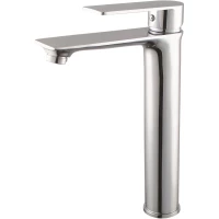 Смеситель для раковины GPD Provido MSL155 без донного клапана, хром