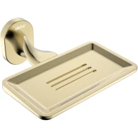 Мыльница Abber Tanz AA1C58BG настенная, золотой брашированный