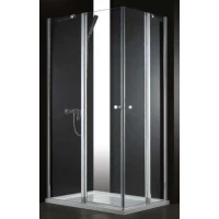 Душевой уголок Cezares Elena 120x100 см текстурное стекло ELENA-W-AH-2-120/100-P-Cr-L