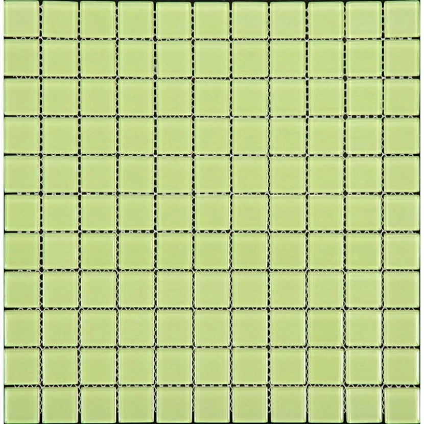 Мозаика Natural Color palette A-045 Стекло зеленый, поверхность глянцевая 300x300